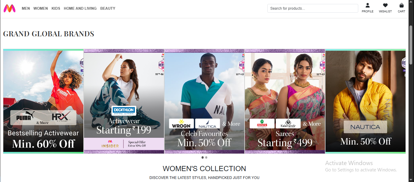 Myntra Clone